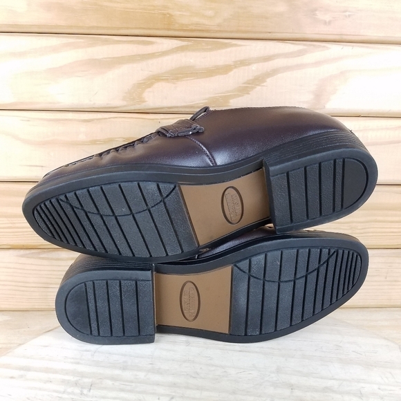 Men's Haband Loafers Executive Division Brown Leather Slip On Shoes Size 7 D - Picture 5 of 10